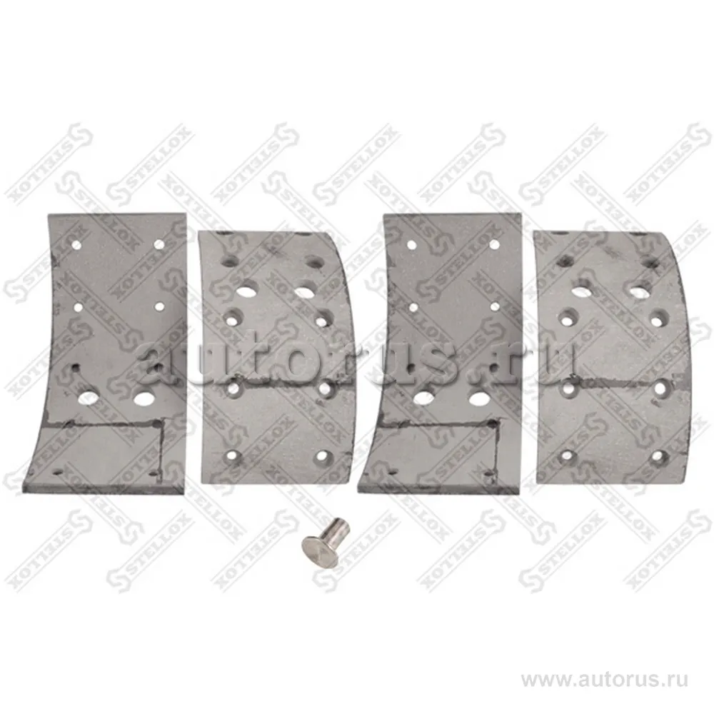 Накладки торм.с ЗАКЛЕПКАМИ STD 17928x4 11.5-7.6 (304x119)(93058 8x15 STELLOX 85-00935-SX