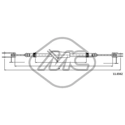 Трос ручника REN TRAFIC ALL 4X4 ANT.-FRONT Metalcaucho 83133