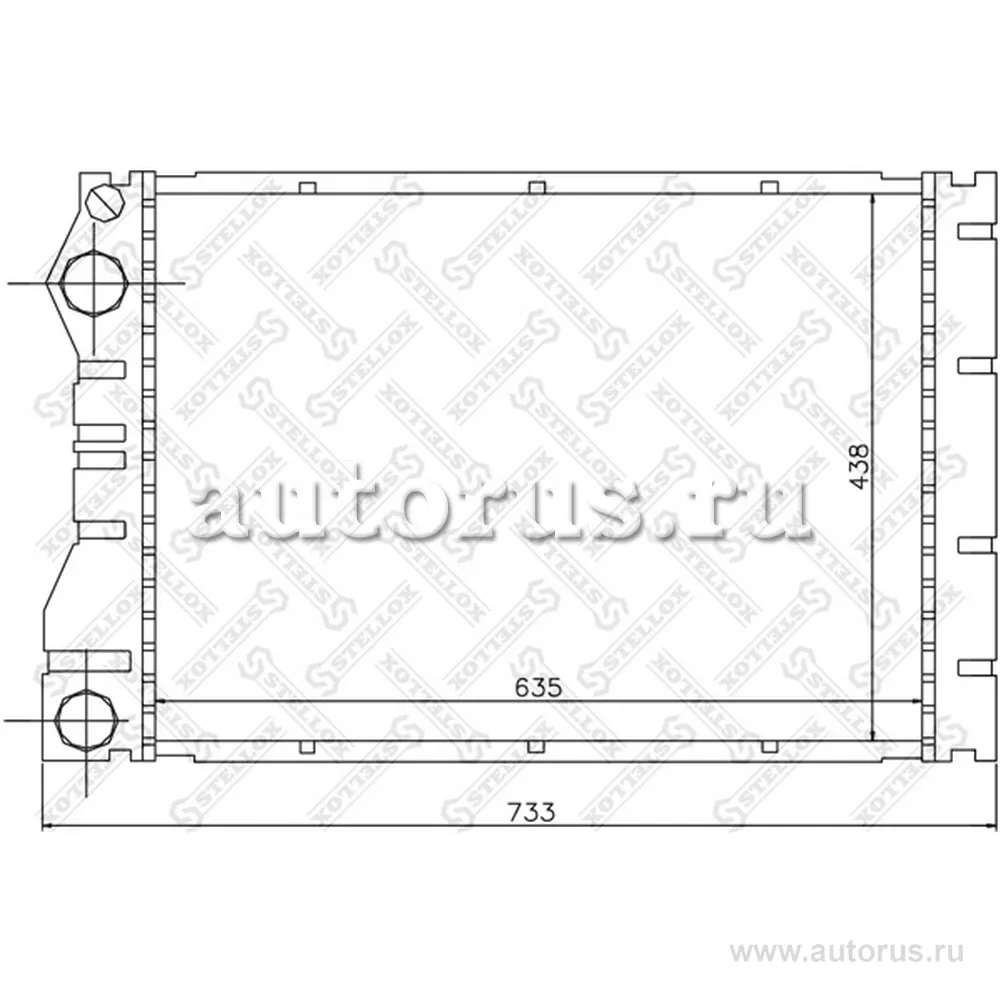 Радиатор системы охлаждения Renault STELLOX 1026197_SX