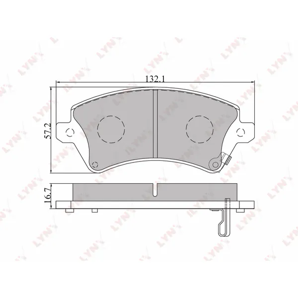 Колодки тормозные LYNXauto BD-7540