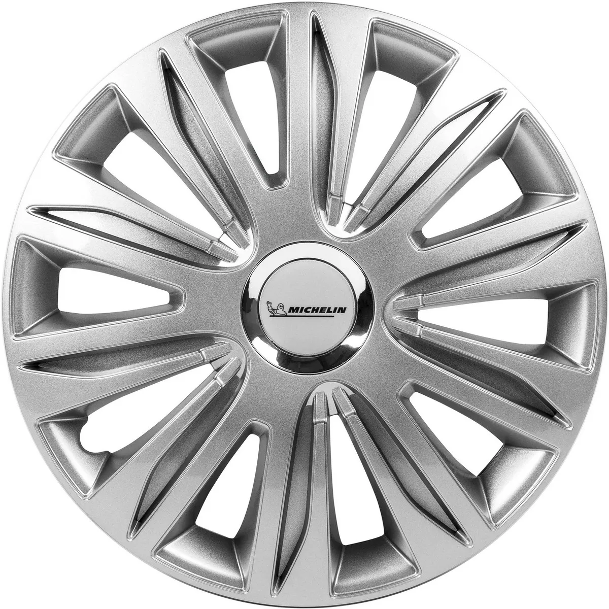 Колпаки колесные MICHELIN 13, 42 Нардо Про, хромированное кольцо, цвет: серебристый, 4 шт. Michelin Michelin 300245