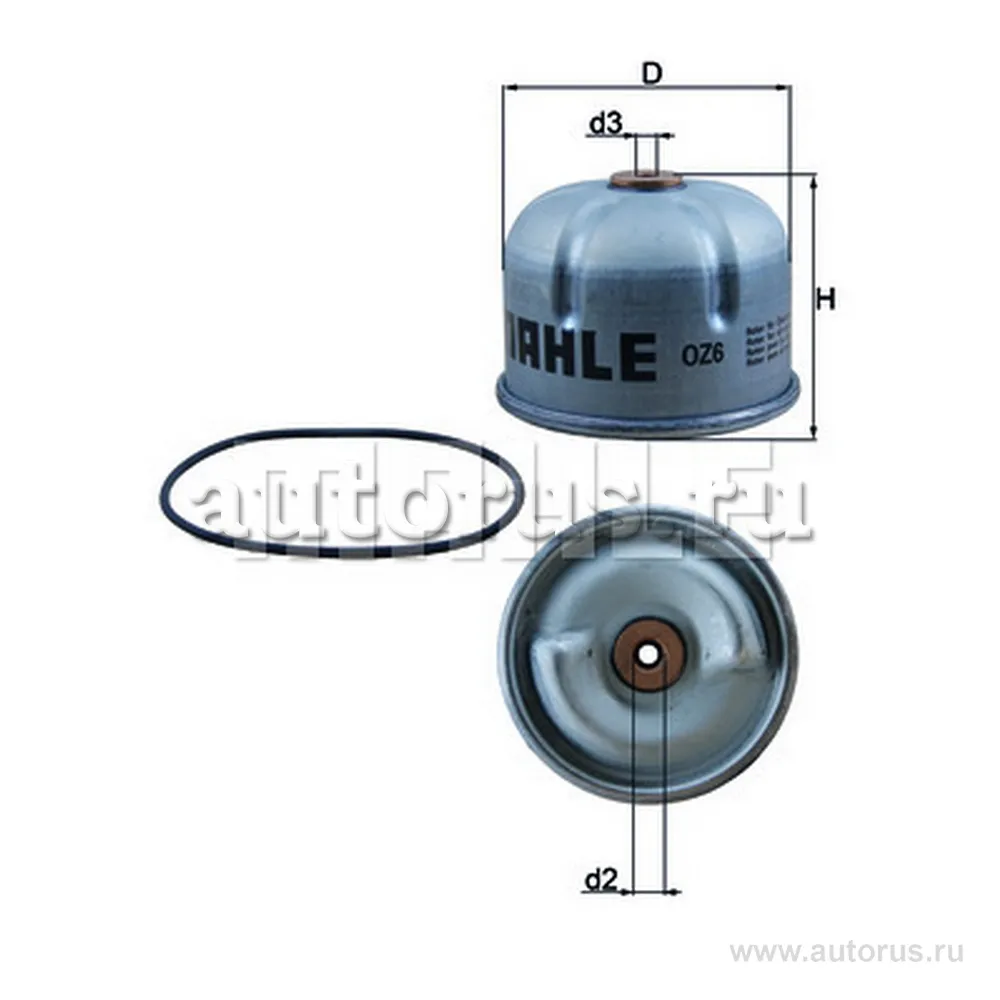 Фильтр масляный KNECHT/MAHLE OZ6D
