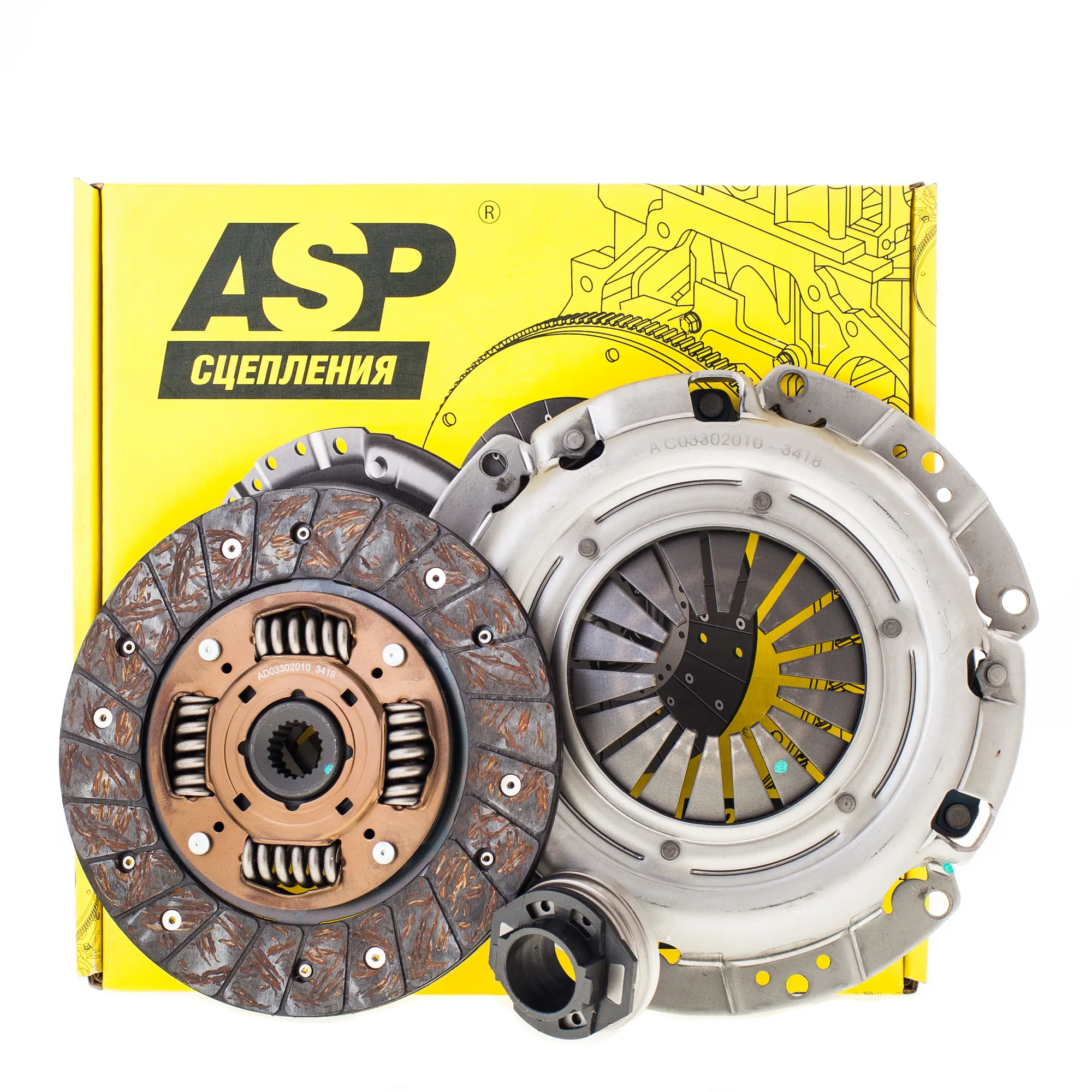 Сцепление в сборе KIA Spectra/Shuma/Sephia II/Rio I 1.3/1.5/1.6L 16V ASP MENSAN A0307200G