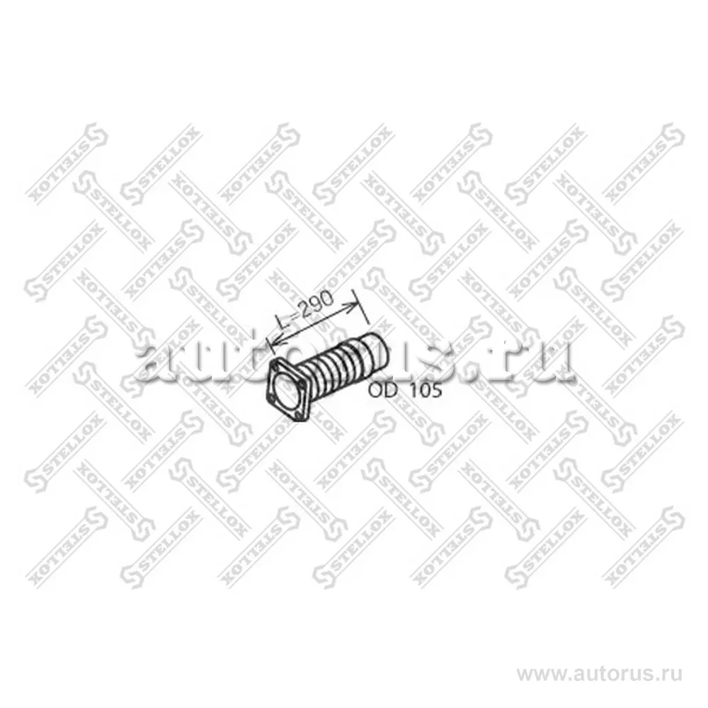 Гофра глушителя IVECO 100x290 STELLOX 8201647_SX