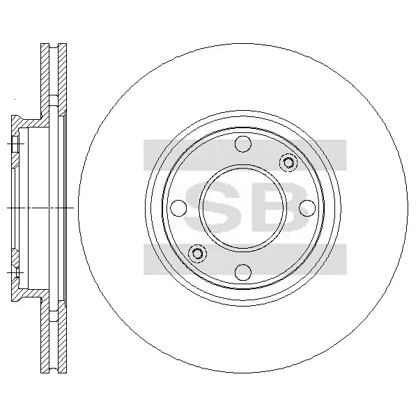 Диск тормозной SANGSIN BRAKE SD2079