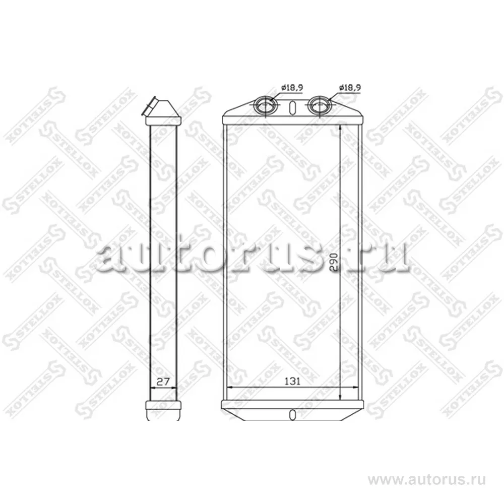 Радиатор печки Citroen C5 all 00-04 STELLOX 10-35140-SX