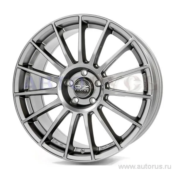 Диск литой R18 7.5J 5x120/79 ET47 OZ Superturismo LM Matt Graphite Silver Lettering W0185520446