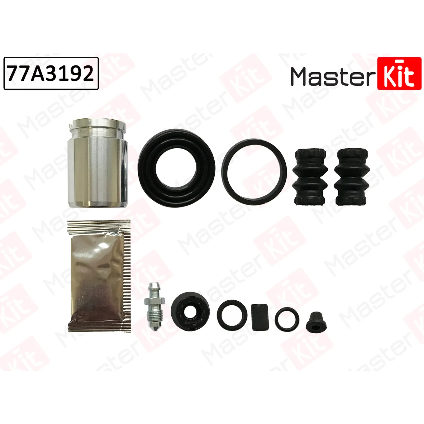 Ремкомплект тормозного суппорта+поршень с механизмом Renault CLIO IV (BH_) 2012 - MASTERKIT 77A3192