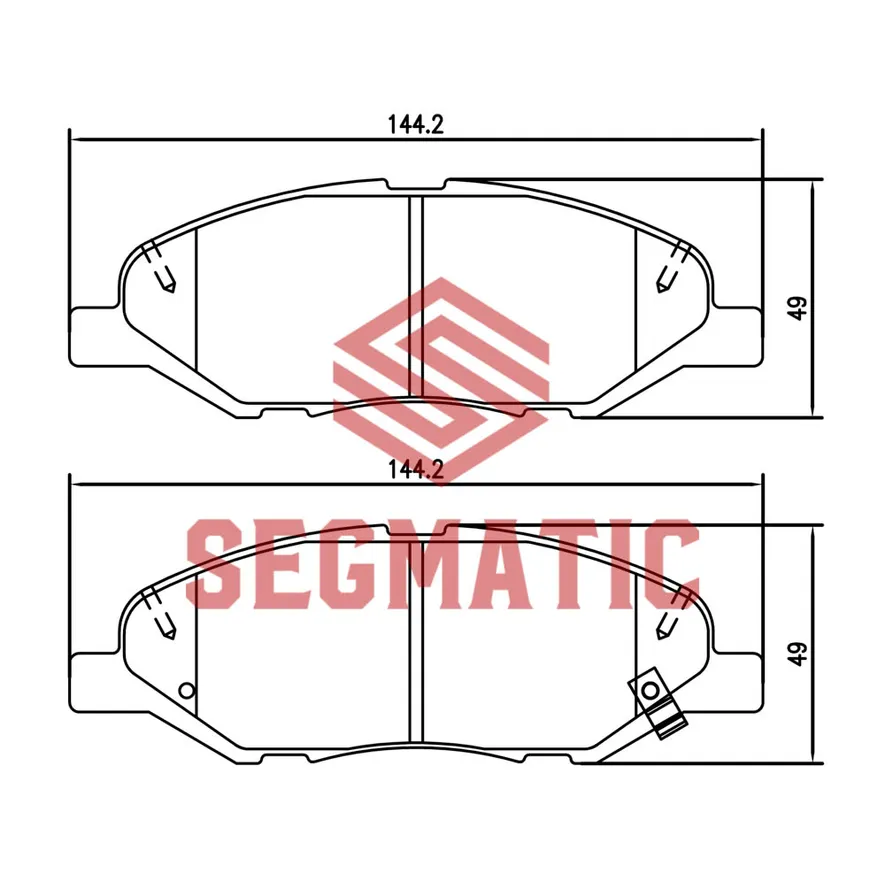Колодка торм диск пер Nissan Almera 1.5 2005-2012, Nissan Note 1.6 2006-, Nissan Note 1.4 2006- SGBP2623