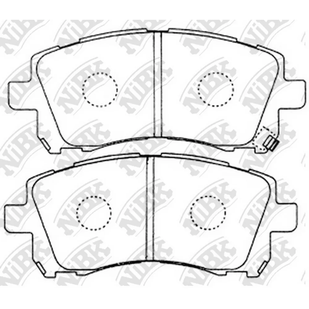 Колодки тормозные передние NIBK PN7390