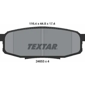 Колодки тормозные задние TEXTAR 2465301