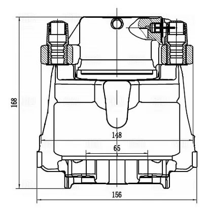 Суппорт торм. для а/м BMW X5 E70 (07-)/F15 (13-) перед. лев. d=60мм TRIALLI CF 052318