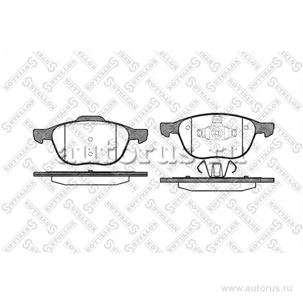 Колодки дисковые п. Ford Focus C-MAX 1. STELLOX 1093000BL_SX