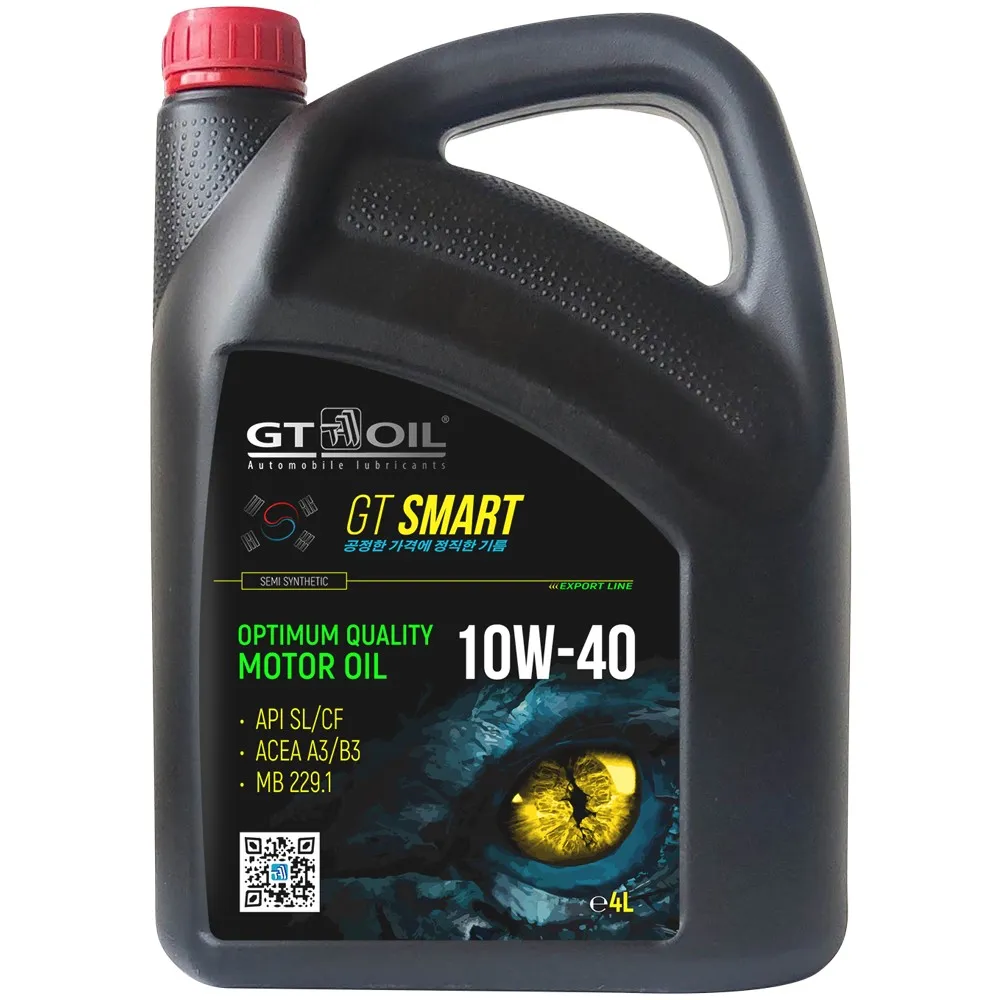 Масло моторное GT OIL Smart 10W-40 полусинтетическое 4 л 8809059408872
