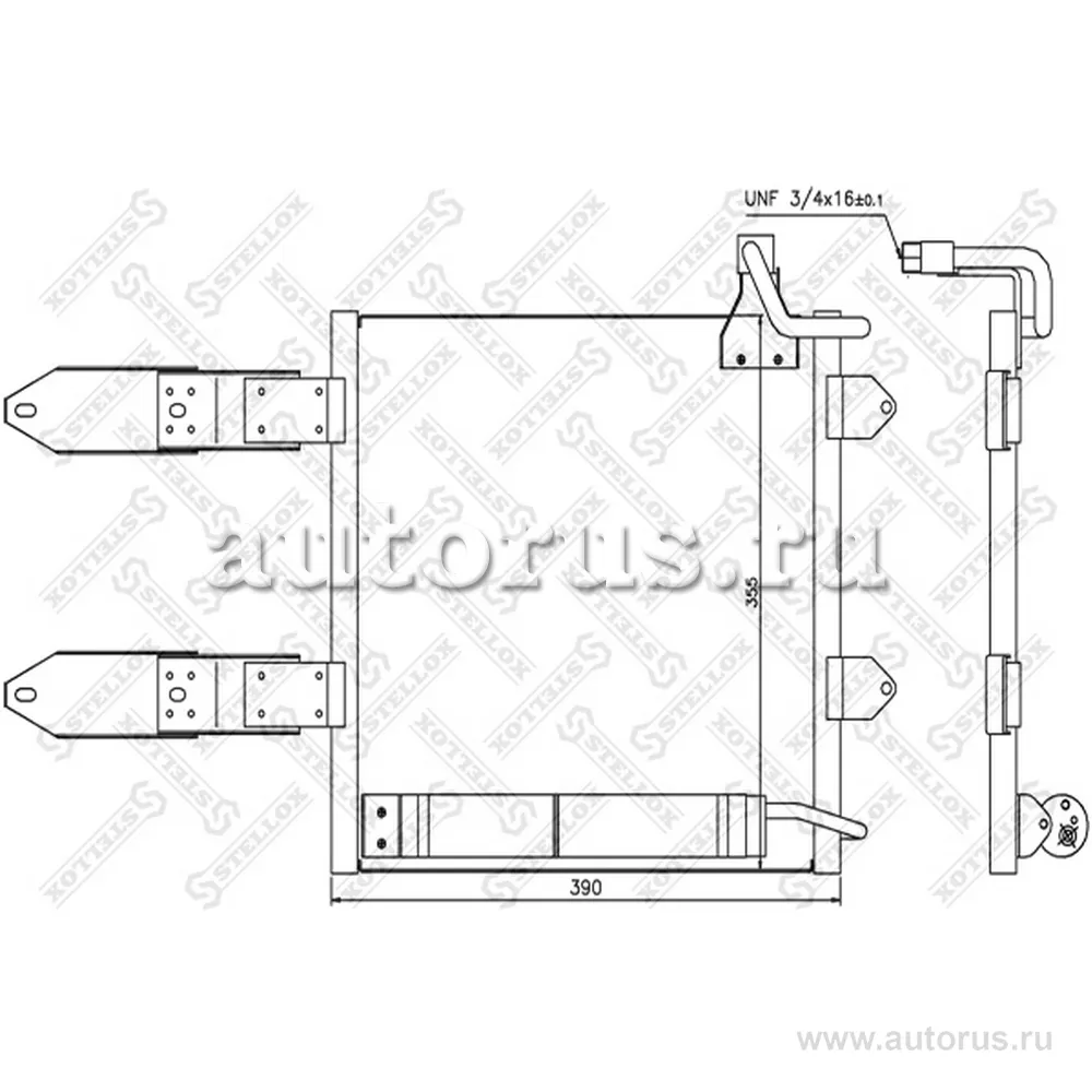 Радиатор конд. VW Polo/Lupo 1.0-1.6 99 STELLOX 1045162_SX