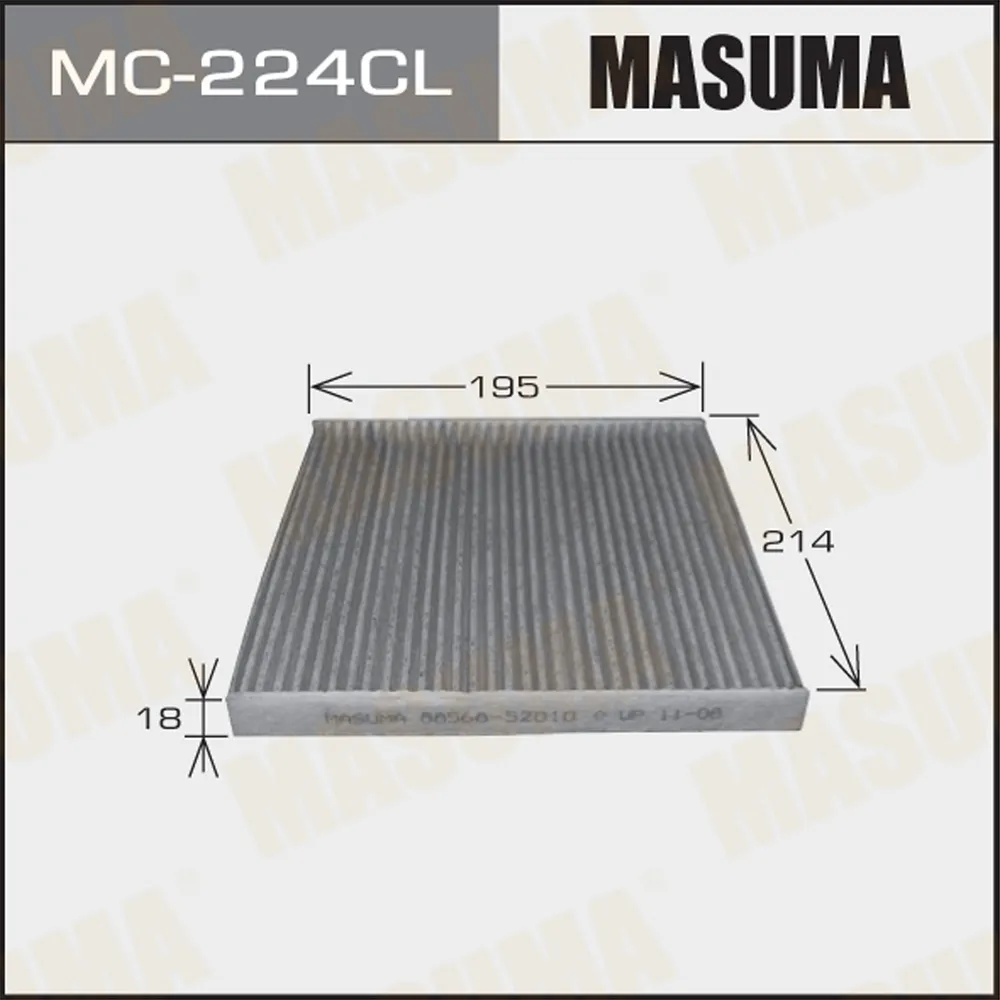 Фильтр салонный (угольный) TOYOTA ALLEX MASUMA MC-224CL