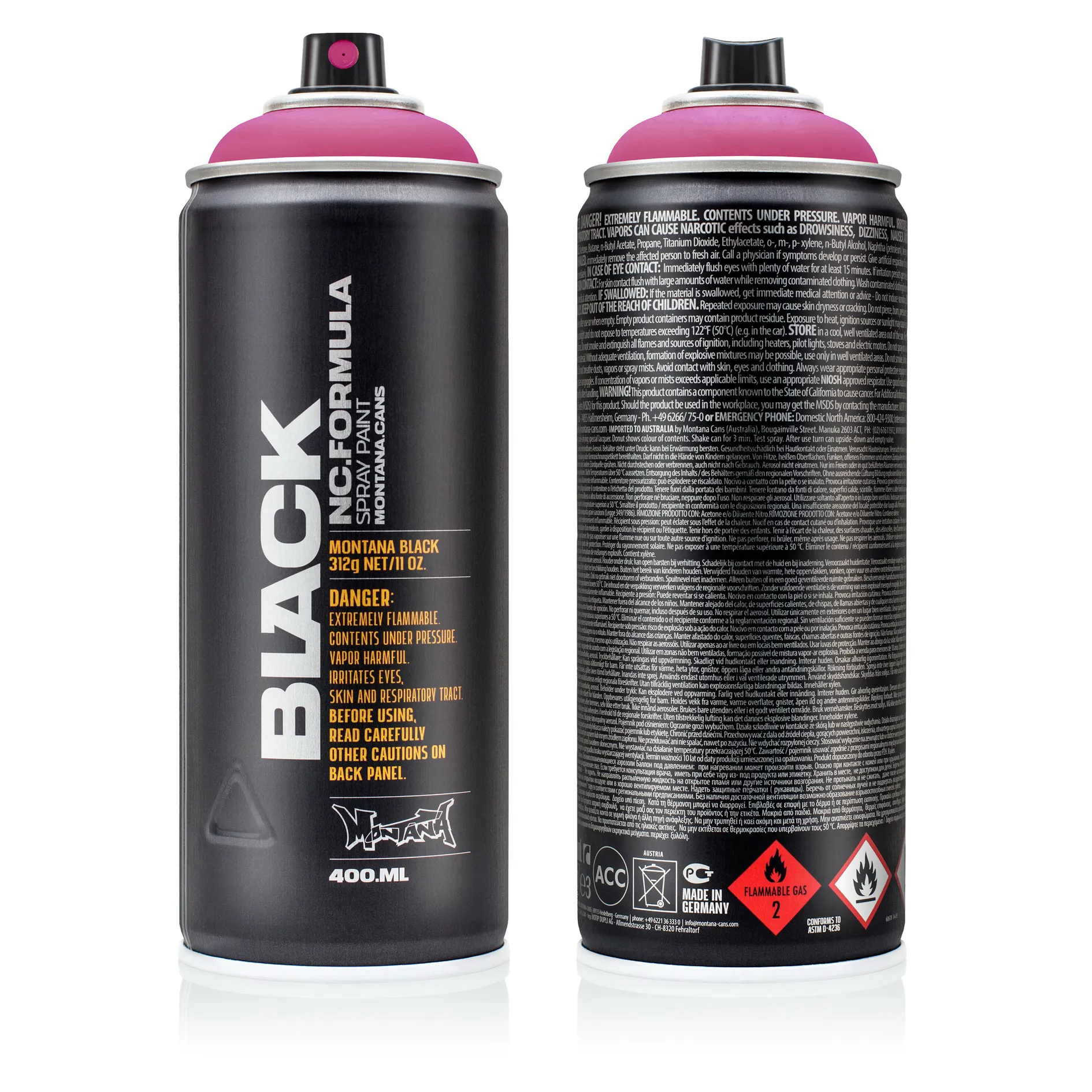 Краска BLACK розовая пантера MONTANA CANS 3130 BLK