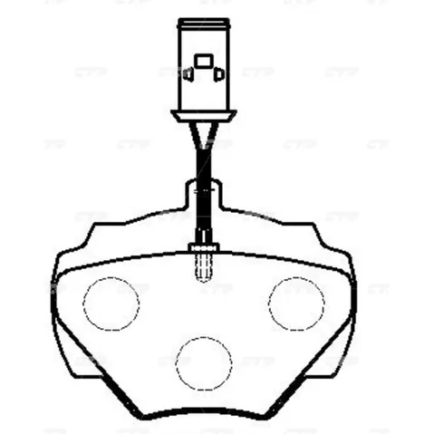 Тормозные колодки CTR CKTA-14