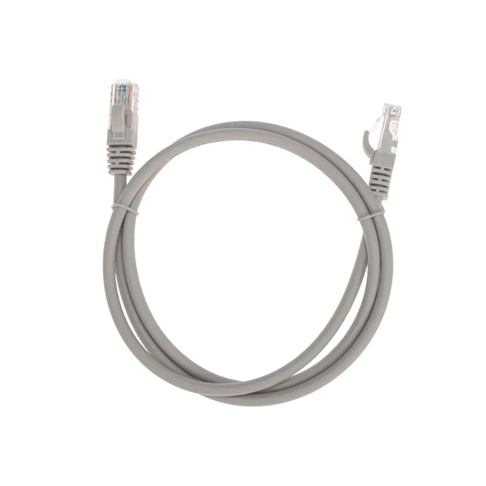 Патч-корд U/UTP CAT 6, RJ45-RJ45, 26AWG, LSZH, серый, 1м REXANT 02-0290-1