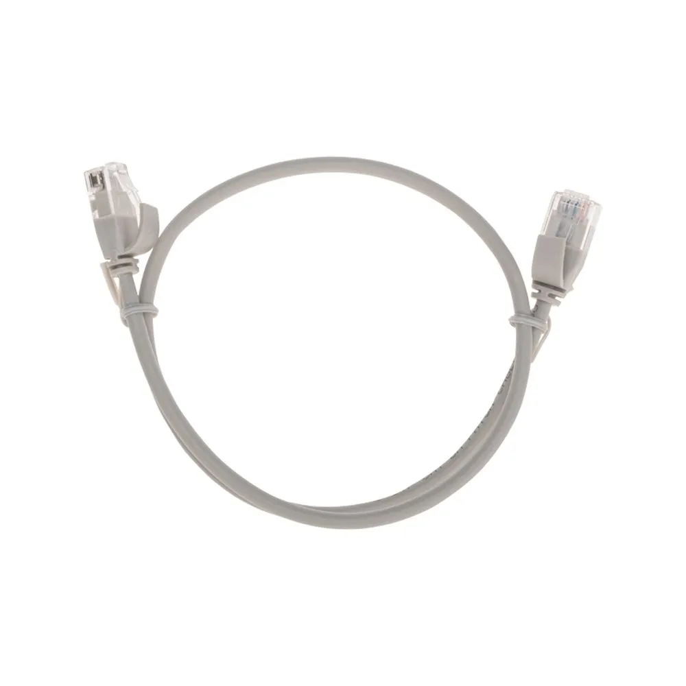 Патч-корд U/UTP CAT 6A (10G), RJ45-RJ45, 28AWG, LSZH, серый, 0.5м REXANT 02-0380-05