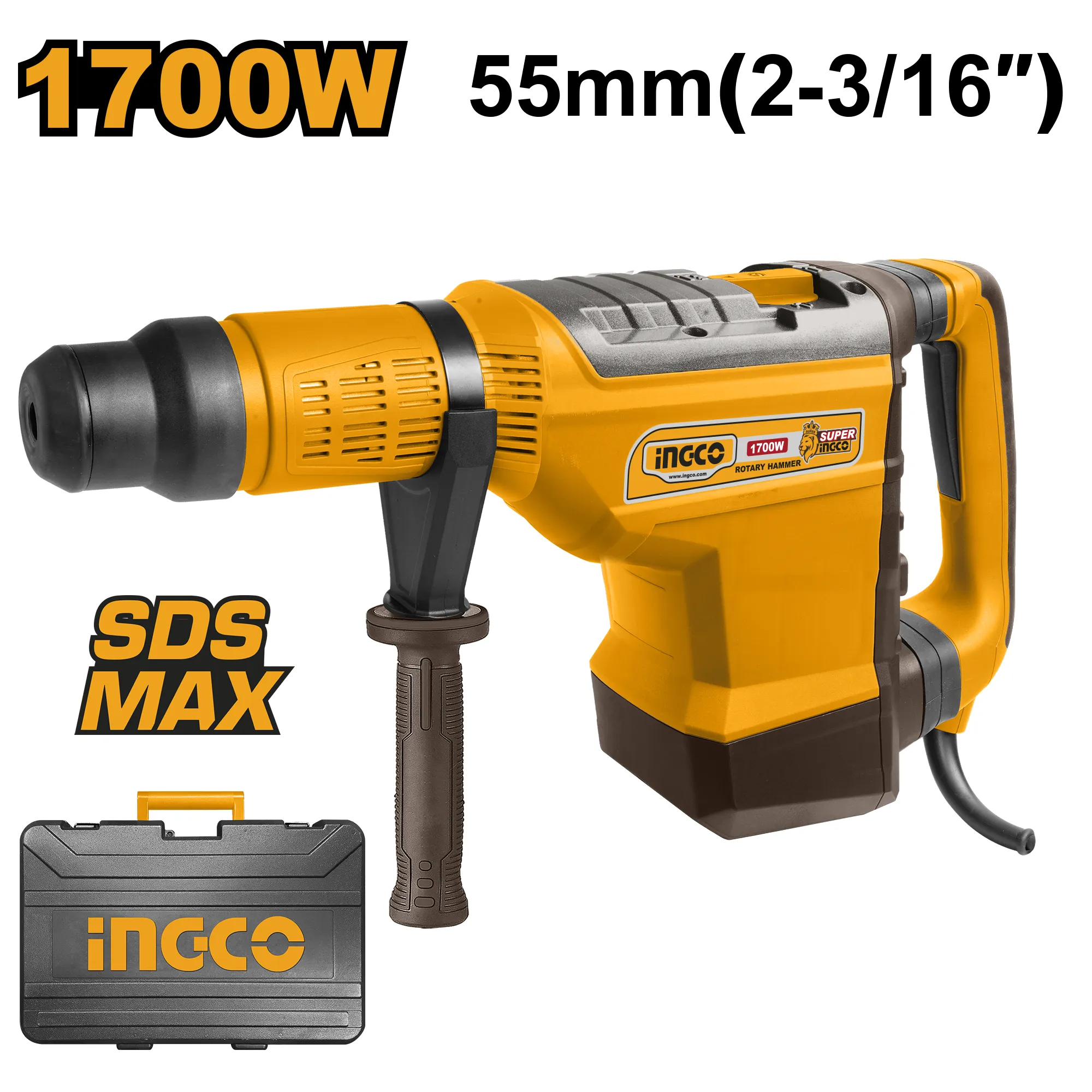Перфоратор SDS-Max 1700 Вт INDUSTRIAL INGCO RH1700558