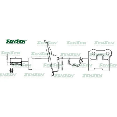 Аморт. перед. прав. Hyundai i10 1.1-1.2(1.1)\Бензин Дизель \2007-2011 SENSEN 42130558