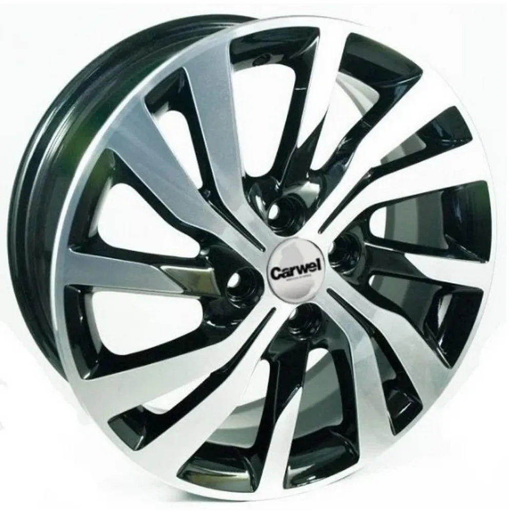 Диск литой R15 6J 4x100/60.1 ET50 Remain R196 алмаз черный 19600AR