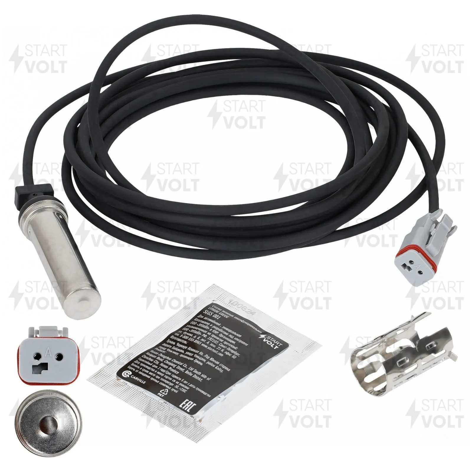 Датчик ABS для а/м КАМАЗ/Renault Trucks/Volvo прямой 4000мм (VS-ABS 2119) STARTVOLT VS-ABS 2119