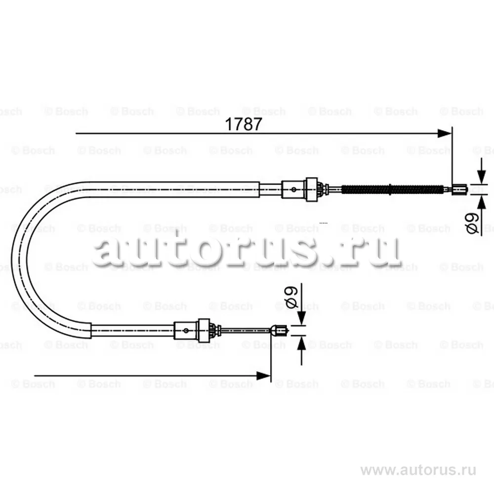 Трос ручн.тормоза RENAULT DUSTER 4x2