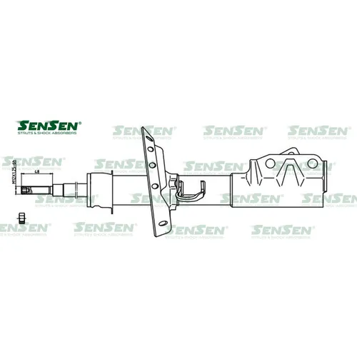 Аморт. перед. лев. газ Honda Jazz SENSEN 42130502