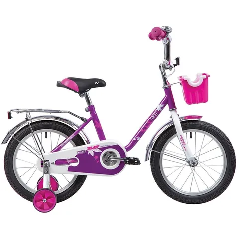 Велосипед 16 хардтейл Novatrack Maple (2019) количество скоростей 1 рама сталь 10,5 сиреневый