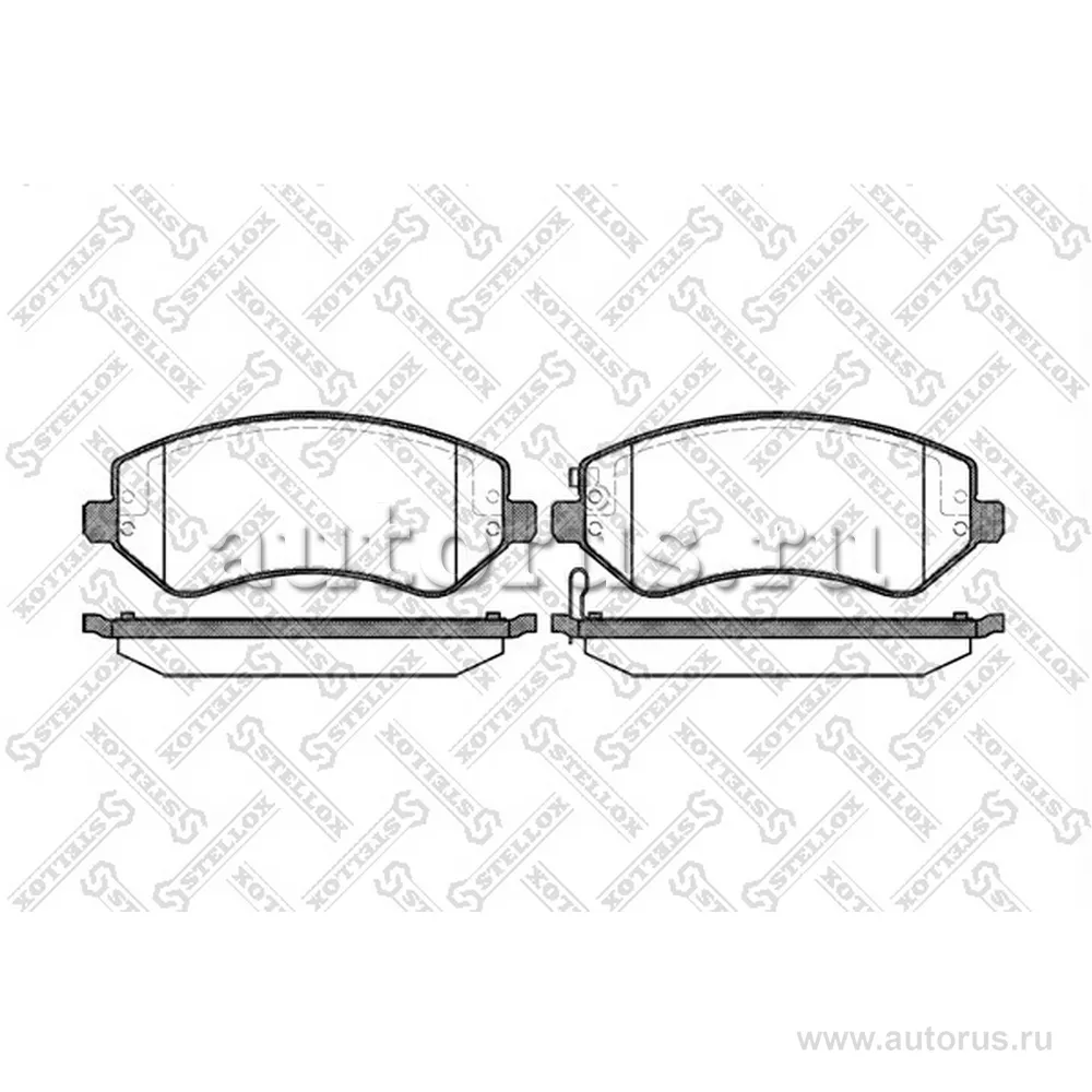 Колодки дисковые п. Chrysler Voyager 00> STELLOX 818 002B-SX