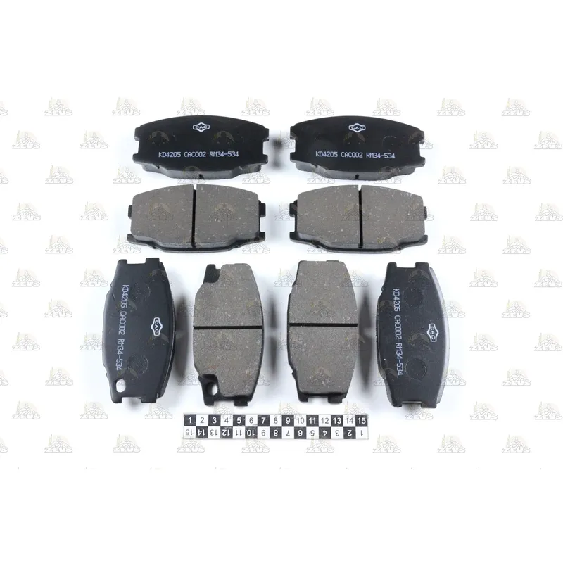 Колодки тормозные дисковые ZEVS PF-3407