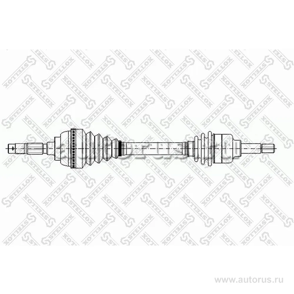 Привод левый 790mm, 20950 Fiat Ducato, Peugeot Boxer 2.0-2.5D/TD 9 STELLOX 158 1035-SX