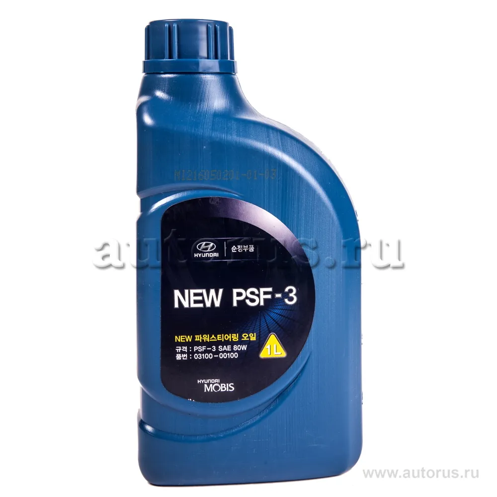Жидкость гидроусилителя HYUNDAI/KIA Power Steering Fluid полусинтетическое красный 1 л 03100-00100