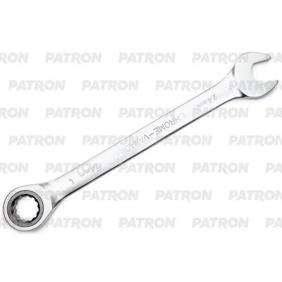 Ключ комбинированный трещоточный, 24 мм PATRON P-75724