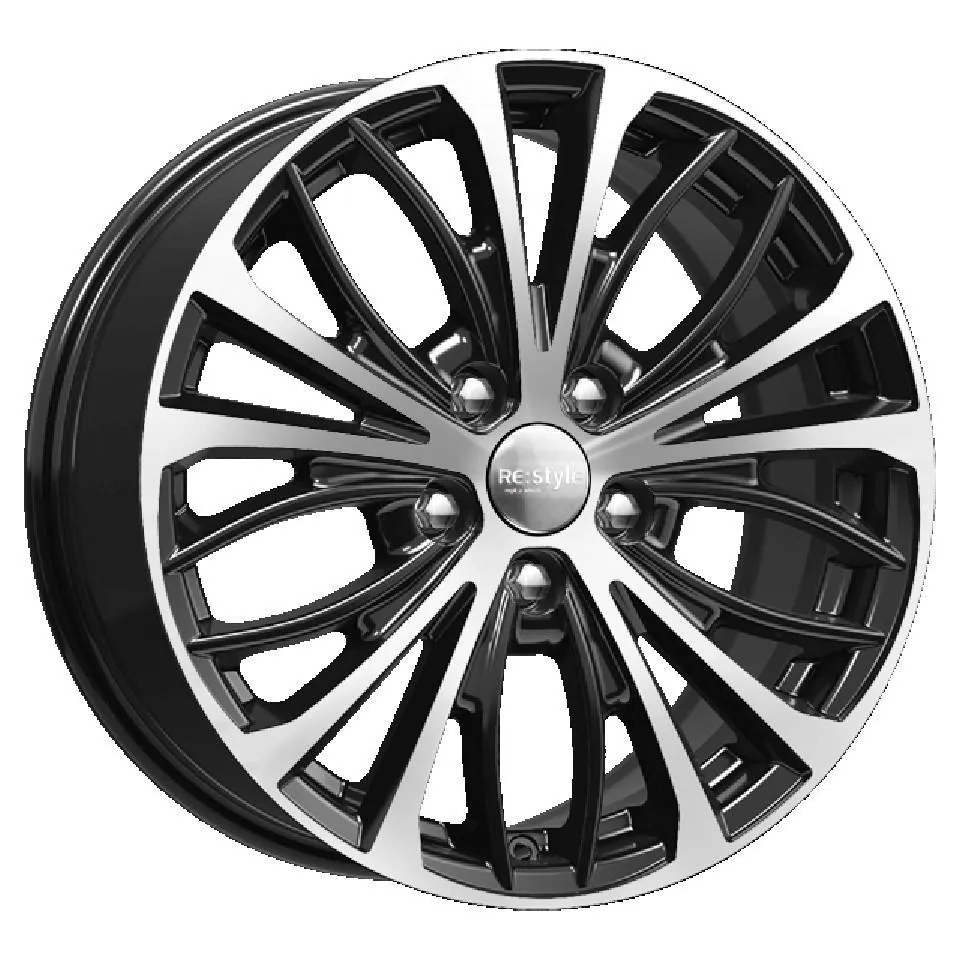 Диск литой R17 7.5J 5x112/57.1 ET47 КИК КС873 Алмаз черный 74843