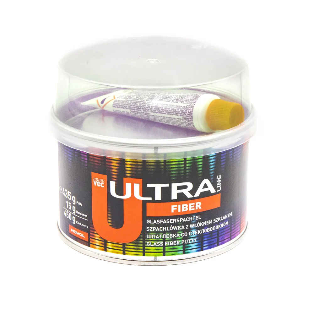 Шпатлевка со стекловолокном 0,45 кг. Ultra Fiber Novol 99121