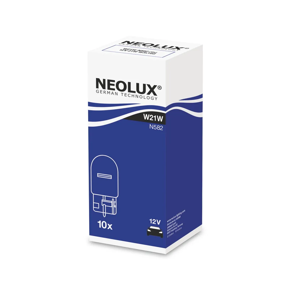 Лампа 12V W21W 21W W3x16d NEOLUX Standart картон N582 NEOLUX N582