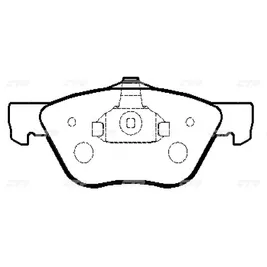 Тормозные колодки CTR CKFI-16