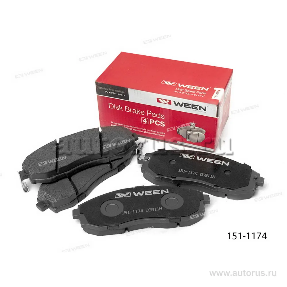 Колодки передние WEEN 151-1174