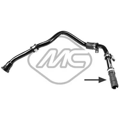 Патрубок радиатора FIAT / PUNTO EVO (199_)/ 1.3 D MULTIJET METALCAUCHO 07685