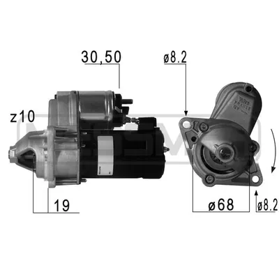 Стартер\ CHEVROLET AVEO/LANOS 1.3Kv ERA 220691