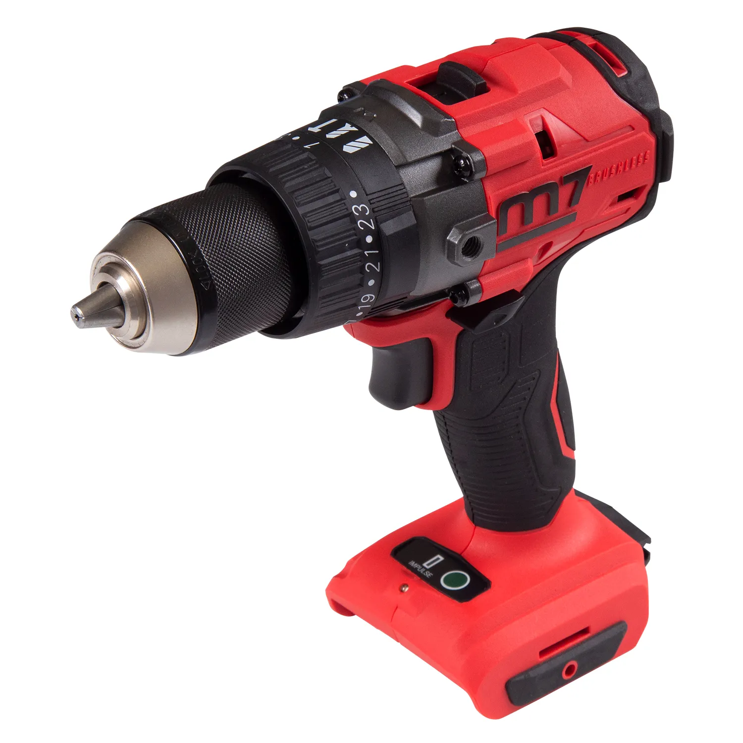 MIGHTY SEVEN Аккумуляторная дрель-шуруповерт 18 В, ударная, без аккумулятора и ЗУ MIGHTY SEVEN DH-101