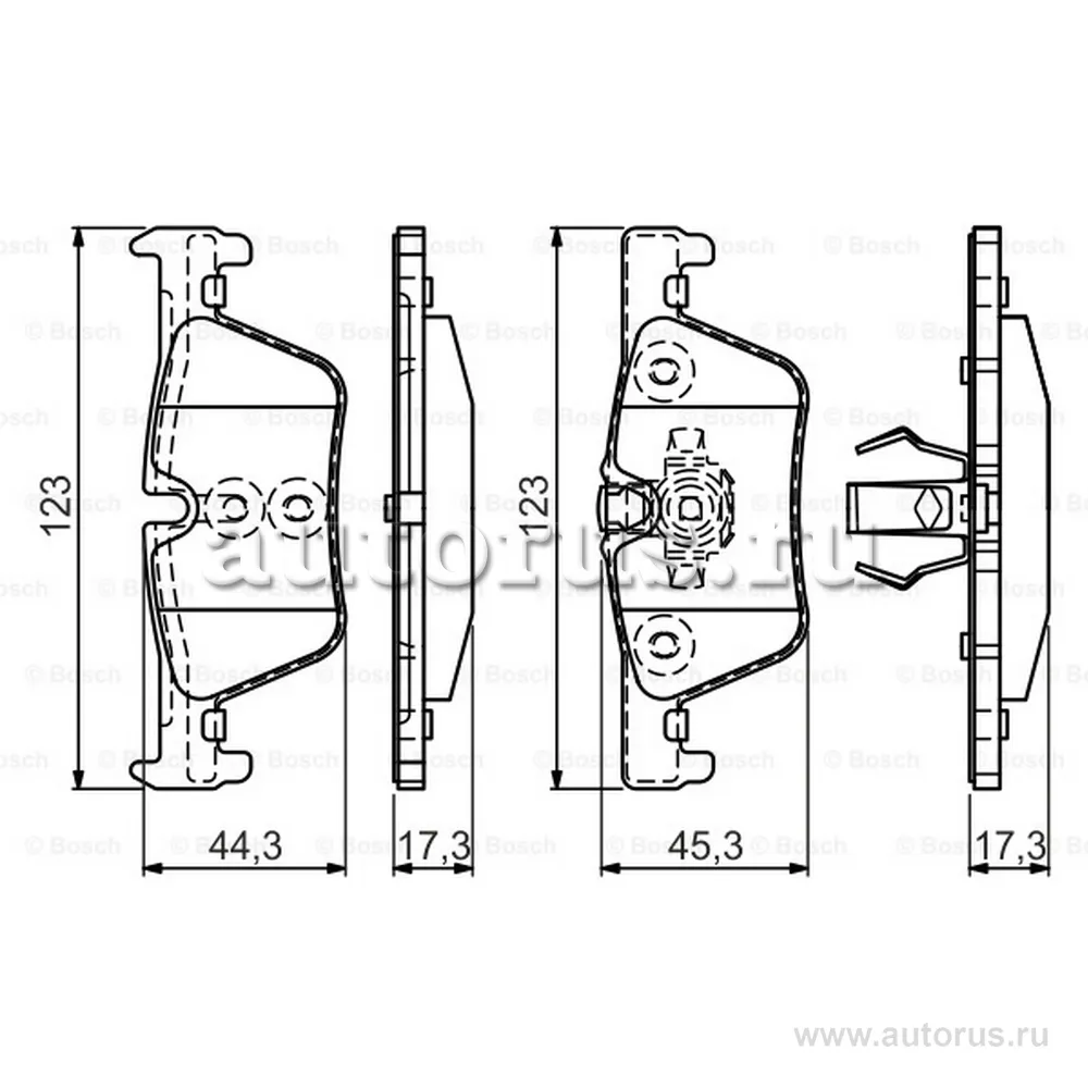 Колодки тормозные BMW 1 F20 10-/3 F30 11- задние