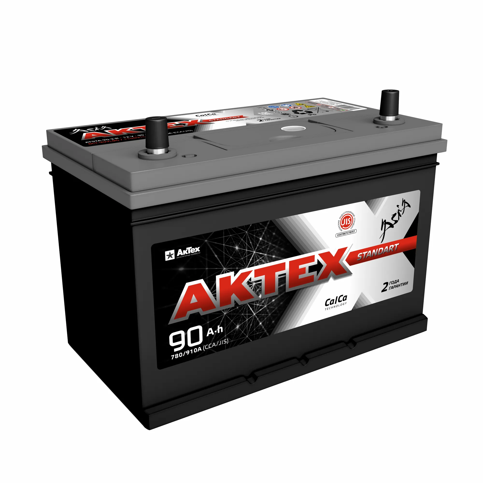 Уценка Аккумулятор АКТЕХ ASIA 90 А/ч обратный R+ 306x173x223 D31 EN 780 А