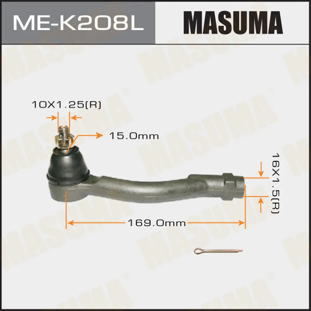 Наконечник рулевой тяги MASUMA HYUNDAI, KIA/ TUCSON, SPORTAGE LH MASUMA MEK208L