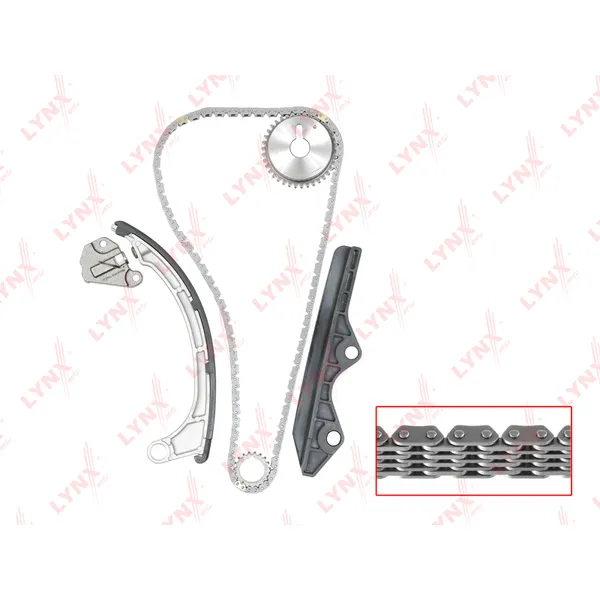 Комплект цепи ГРМ NISSAN Micra(K12) 1.0-1.4 03-10 / Note(E11) 1.4 06 LYNXauto TK-0028