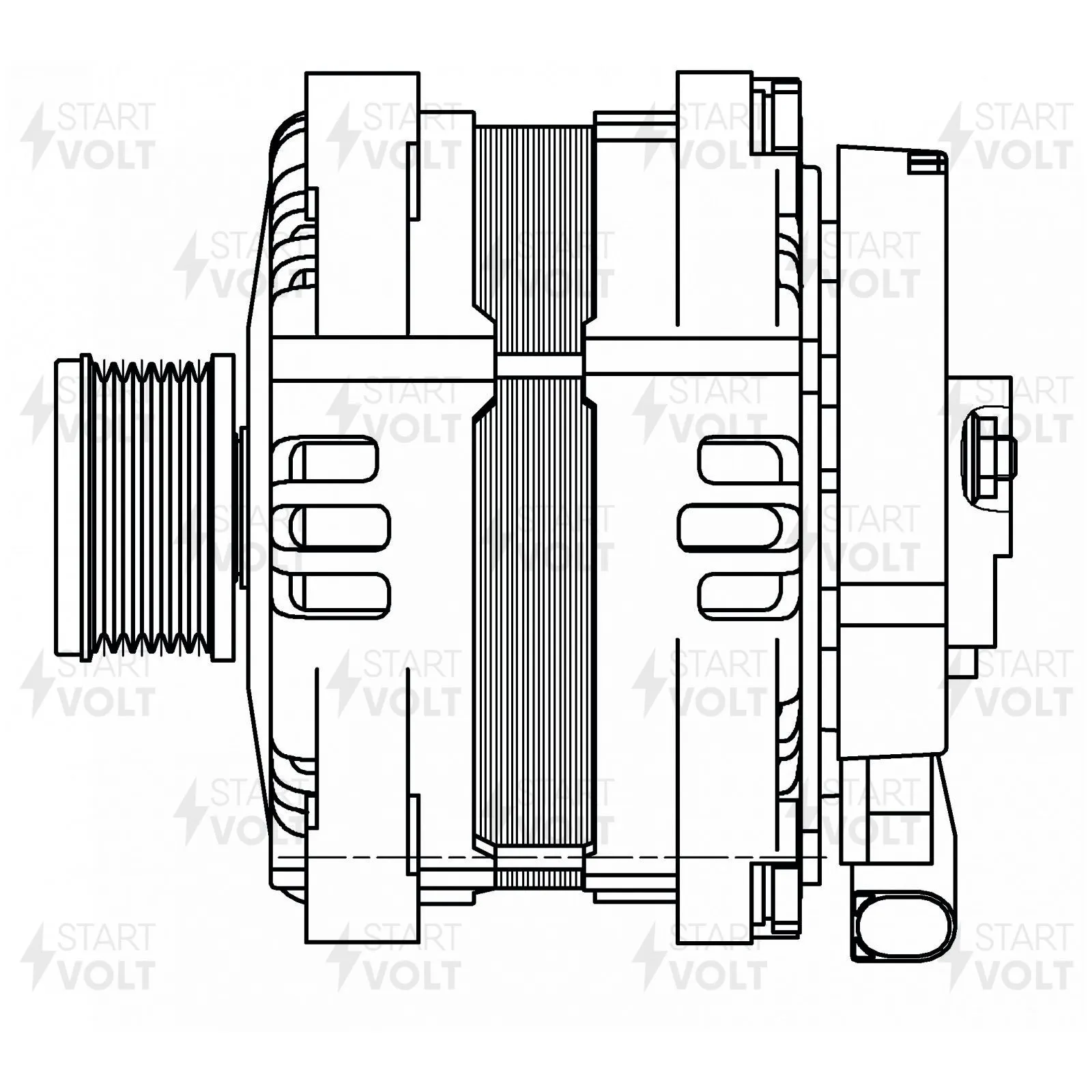 Генератор 180A STARTVOLT LG 1051