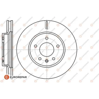 Диск тормозной CHEVROLET CAPTIVA (C100, C140) 06, OPEL ANTARA 06 EUROREPAR 1622812680